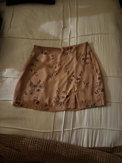 Blush Pink Skirt Floral