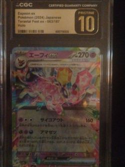 Prestige 10 cgc graded Japanese Espeon ex