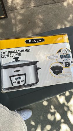 Bella 5 qt programmable slow cooker (new never used)