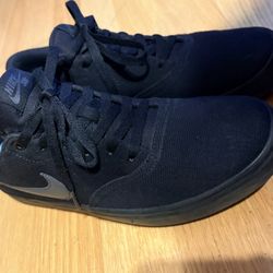 Nike SB Chron 2 solarsoft Black Canvas Skate Shoes