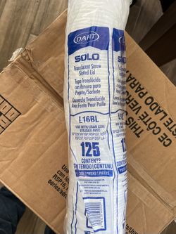 Case Of 2000 Solo L16BL-0100 12-24oz Soda Cup Lids