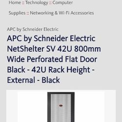 Apc Electrical Wide Perforated Flat Door 