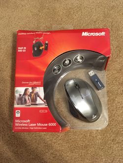 Brand New Microsoft Wireless Laser Mouse 6000