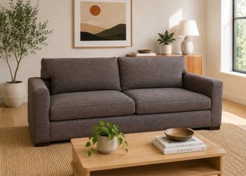 *Free Delivery & Flash Sale!* Crate & Barrel Axis Extra Deep Sofa
