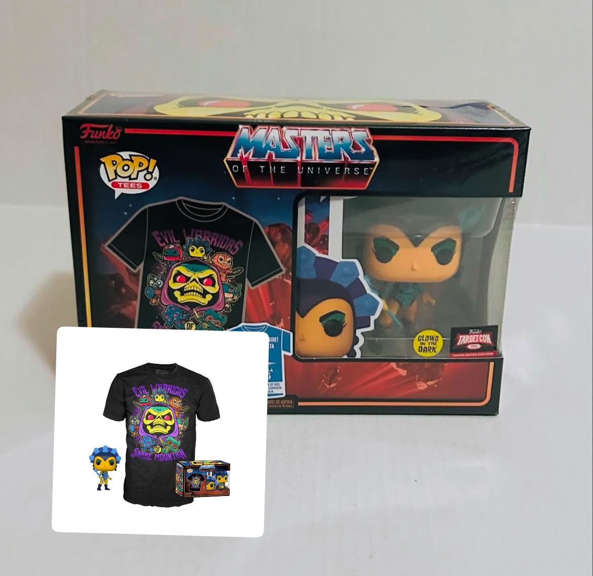 Funko Pop! & Tee: Motu Evil Lyn Glow in The Dark Masters of The Universe XL