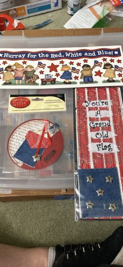 Patriotic crafting supplies