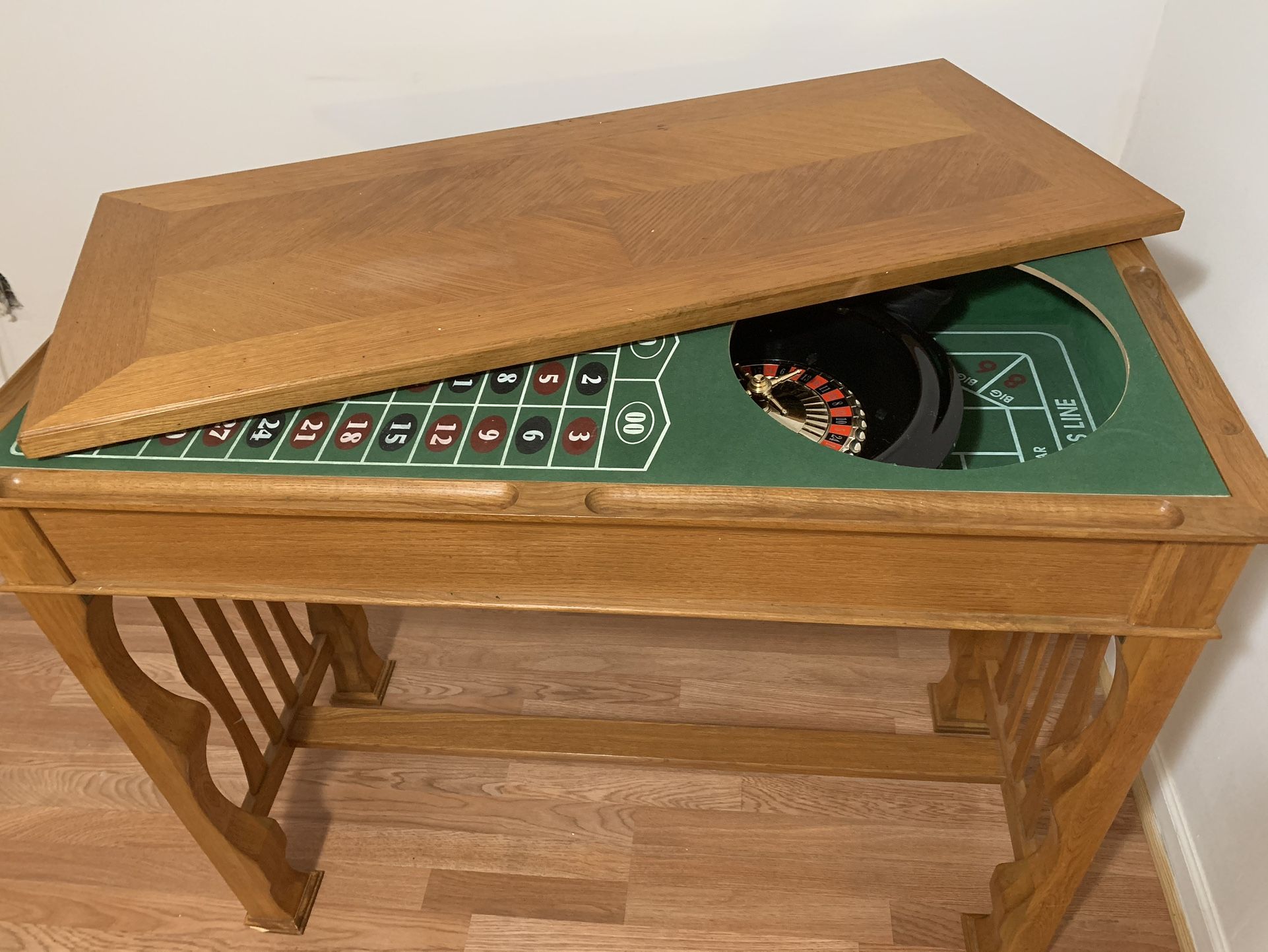 Solid Oak Game Table