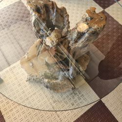 Manzanita & Glass Coffee Table