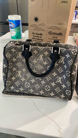 Louis Vuitton Monogram Jacquard Denim Speedy Bandouliere 25