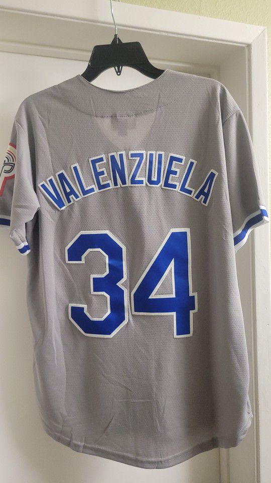 Valenzuela Dodgers Jersey Grey 2XL $45 Firm On Price 