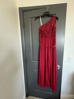 David’s Bridal Red Bridesmaid Dress Size 6 