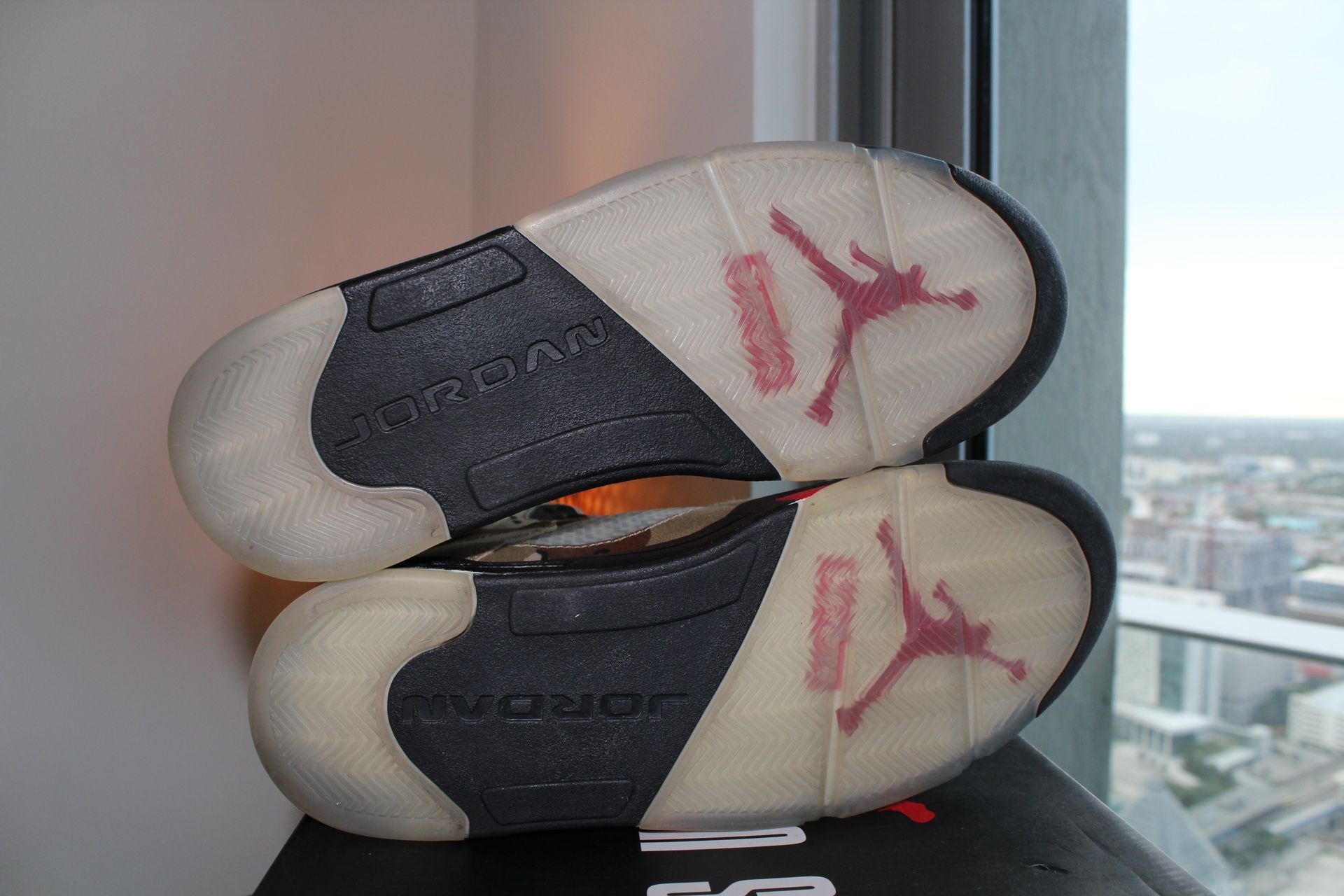 2015 Nike Air Jordan 5 Retro Supreme Shoes 824371-201 Mens Size 12 Vintage  Camo