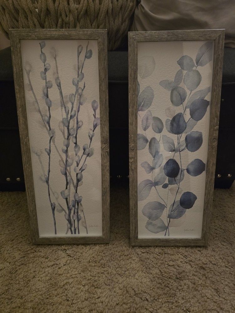 Set Of Floral Art Pictures