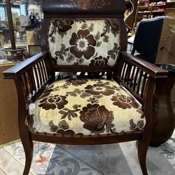 Antique  Wooden Tapestry Chair