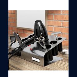 Large 8-Hole Salon Desktop Hair Iron & Blow Dryer Holder