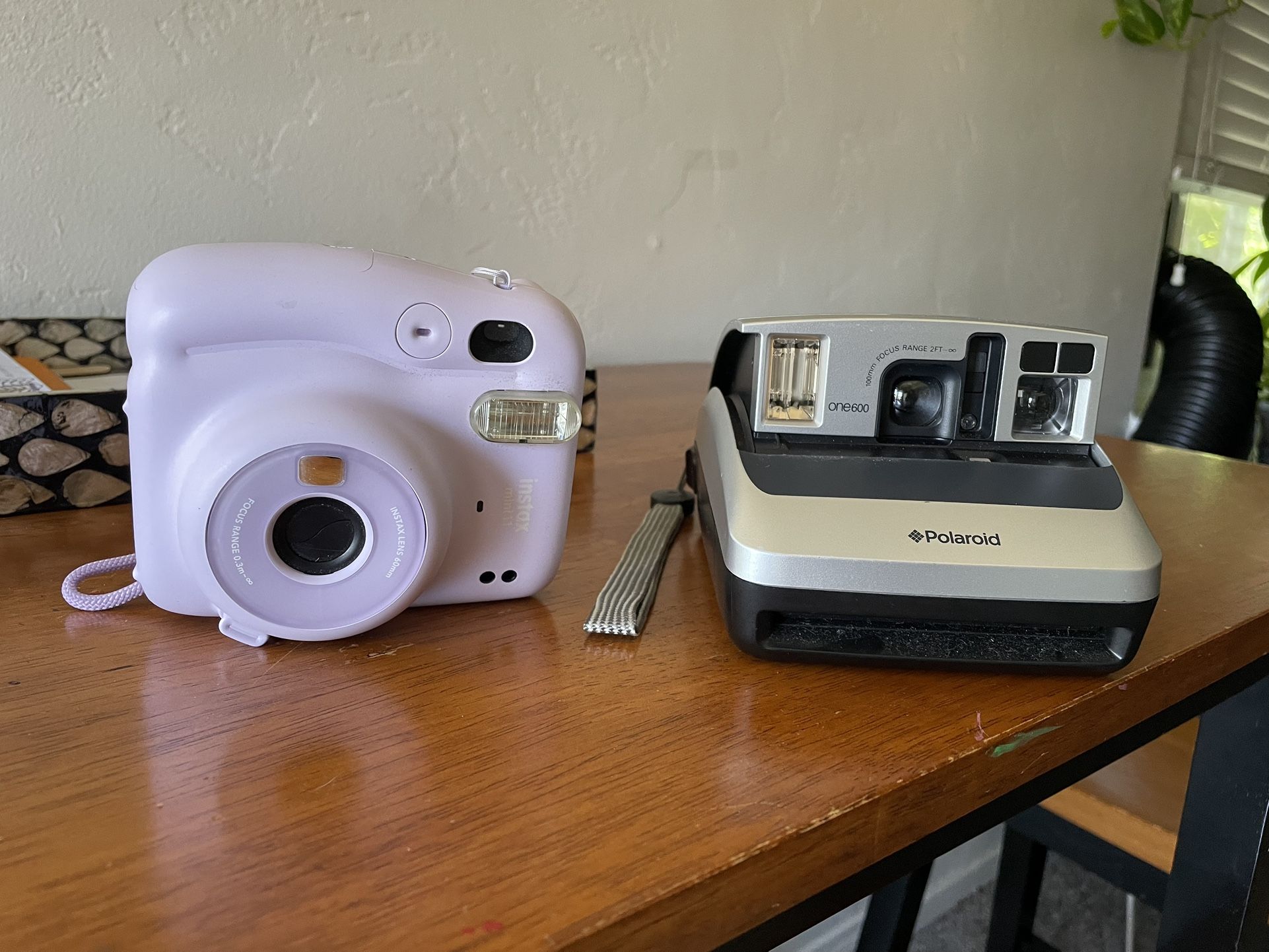 polaroid one600 and instax mini11