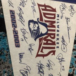 Milwaukee Admirals Sponsor Pennant 2002-2003 