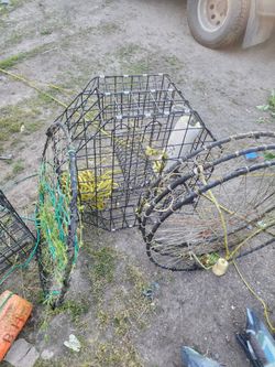 crab pot ready to fish