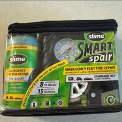 SLIME SMART FLAT TIRE REPAIR KIT. NOT USED. 
