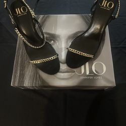 JLO High Heels 7-1/2 Doninique black 