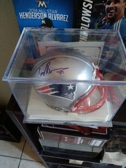 Troy Brown Autographed Patriots Mini 