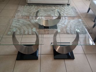 Set of end tables with matching coffee table