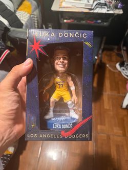 Luka Dončić Lakers Bobblehead LA Dodgers Promo