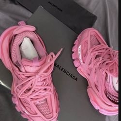 Pink Balenciaga tracks