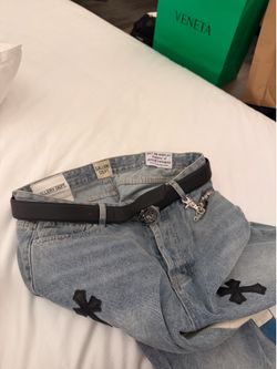 Jeans with Cross Patches