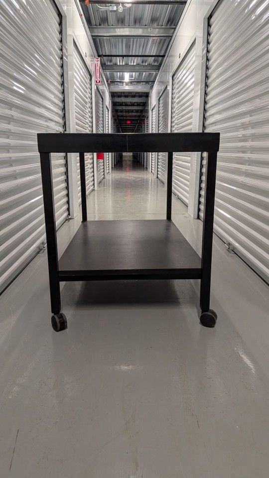 Versatile Black Two-Tiered Utility