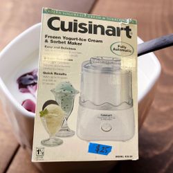 Cuisinart Automatic Frozen Yogurt, Ice Cream & Sorbet Maker 