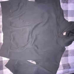 Jet Black Essential Hoodie 