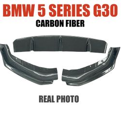 BMW 5 SERIES G30 G31 G38 REAL CARBON FIBER FRONT LIP FD STYLE M PACKAGE