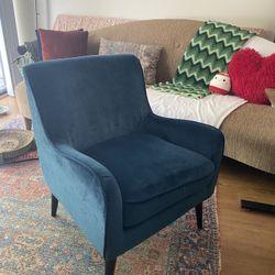 Striking Blue Accent Chair