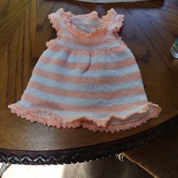 Hand Knit Baby Dress And Jacket