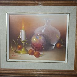 Evening Candle Light Table Sign C. John Wallace