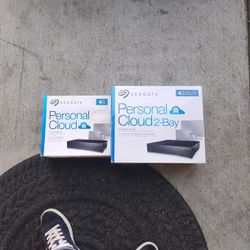 NEW * SEAGATE PERSONAL CLOUD *(1) 4 TB +(2)-Bay 4TB NAS Home Storage Network Drive - Factory Sealed UNOPENED