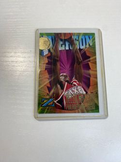 Skybox Z-Force Official Skybox Rookies 96-97 Allen Iverson Card #151