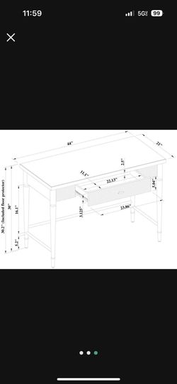 Threshold cambridge writing desk deals