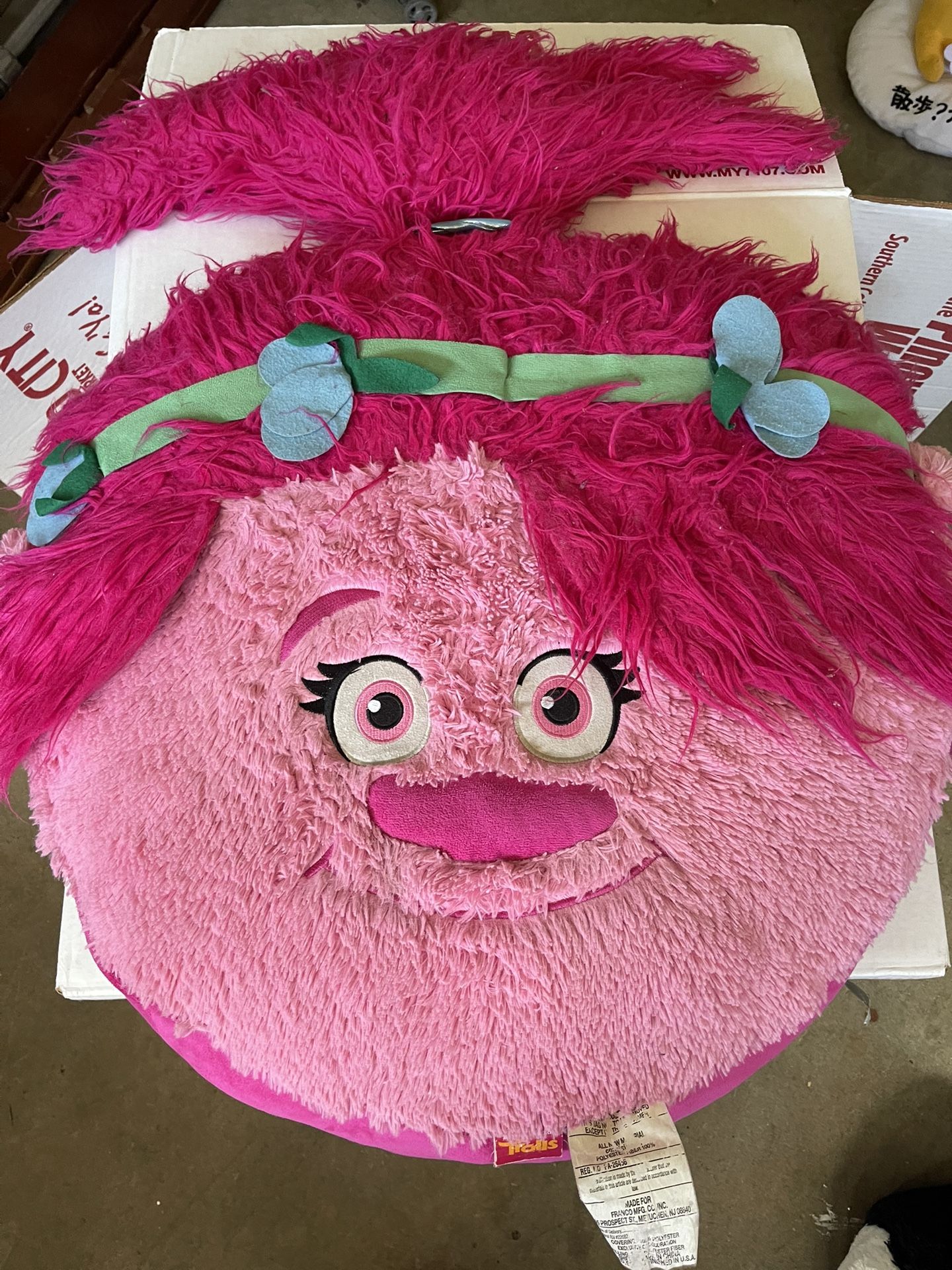 Trolls Poppy Throw Pillow