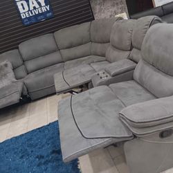 Alejandra Reclining Sectional $1299 With Easy Financing
