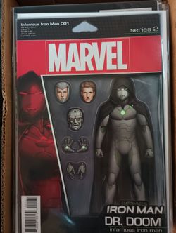 Infamous Iron Man #1 JTC Action Figure Variant Marvel Comic Dr. Doom