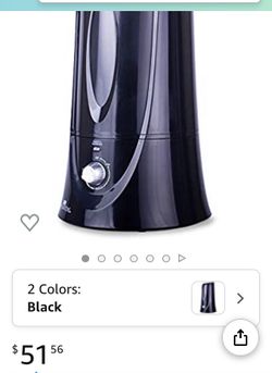 Air Innovations MH-408 Black 1.1 Gal. Cool Mist Humidifier for Medium Rooms – Up to 400 sq. ft Sized