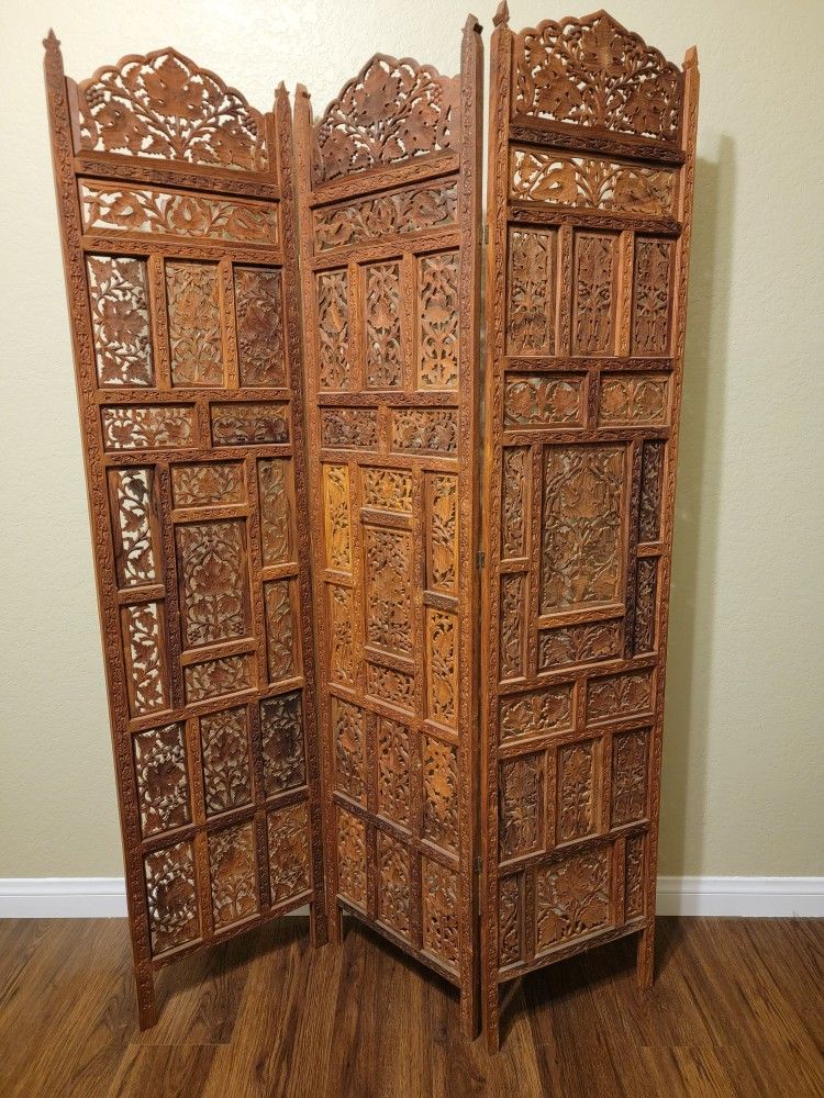 Antique Wooden Room Divider
