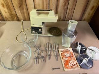 Vintage Oster Regency Kitchen Center – 10-Speed Mixer & Food Processor Attachment