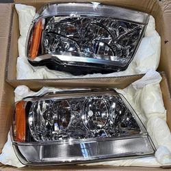 99-04 Jeep Grand Cherokee Headlights OE Style