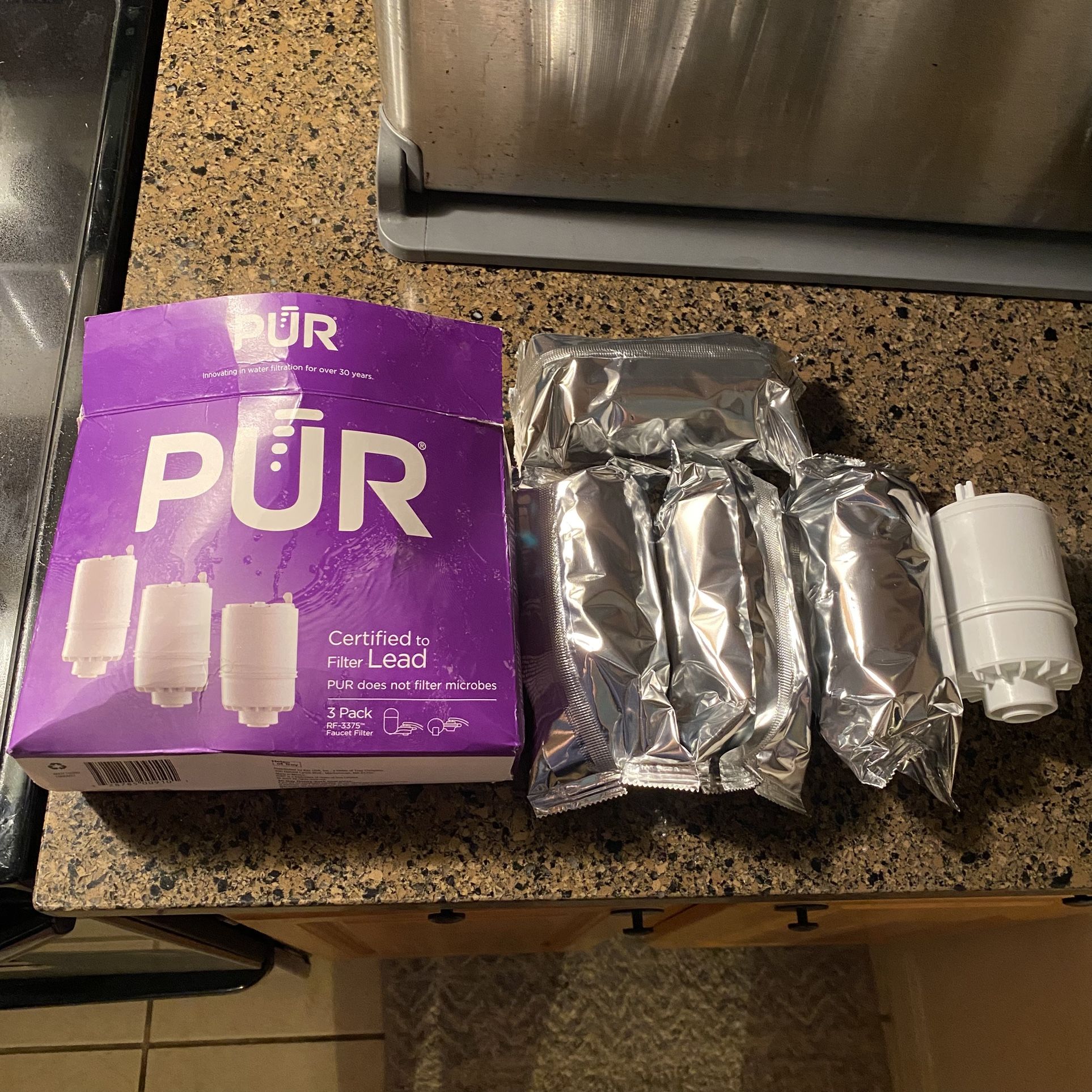 PUR Faucet Mount Water Filter Replacements RF-3375 – Lot of 5