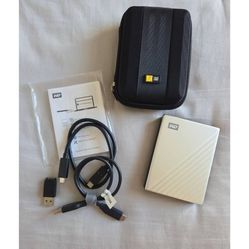 WD 4TB My Passport Ultra Portable External Hard Drive USB-C PC/Mac with Case