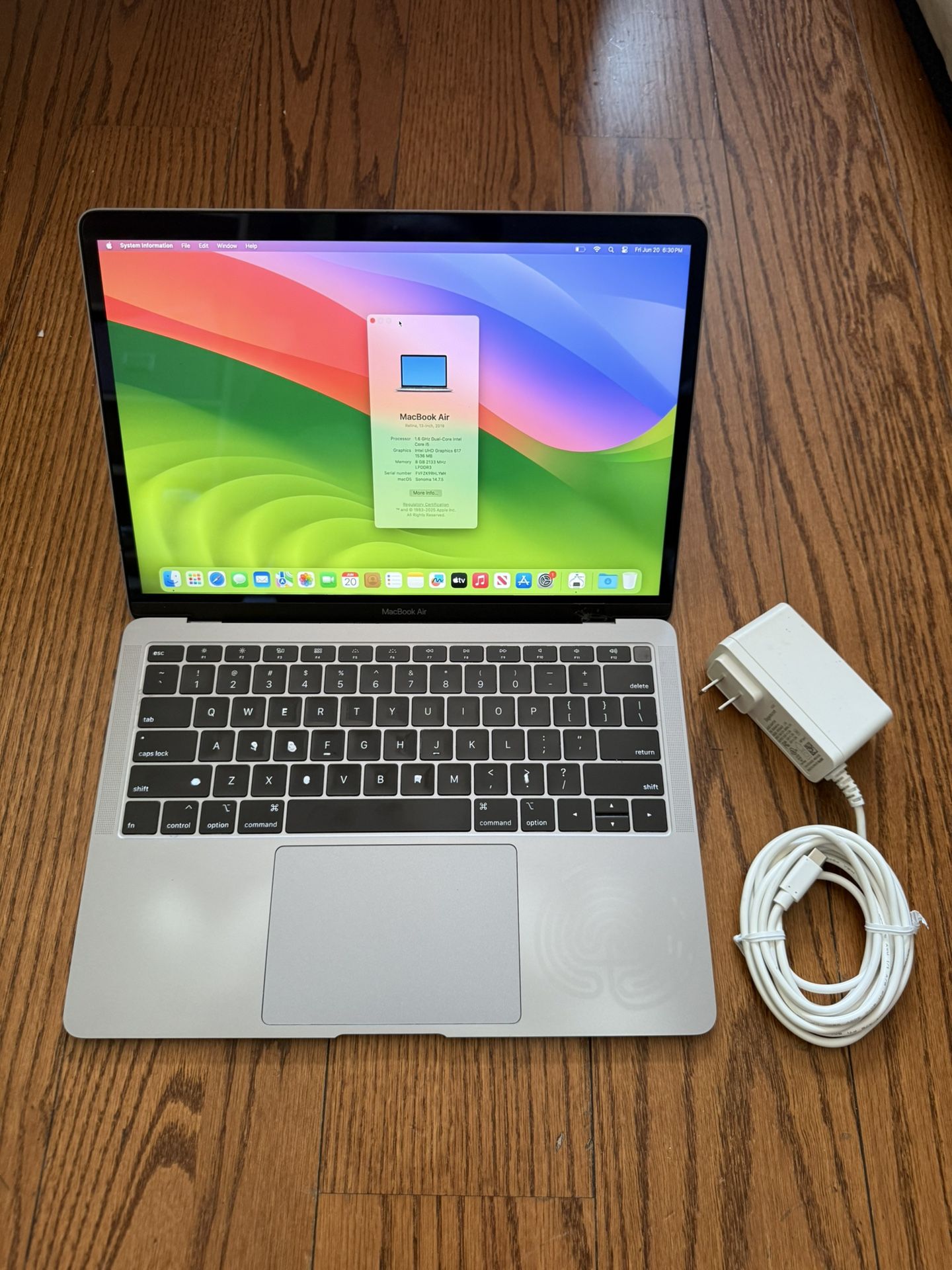MacBook Air 13" 2018/8GB RAM/256GB SSD/Grade B /Good Battery