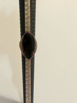 Antique large ring Garnet marquise stone size 8 details in photos pickup Gaithersburg md20877